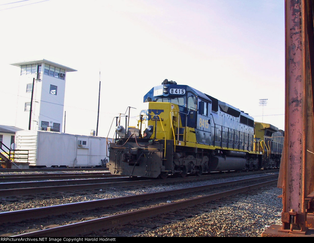 CSX 8415 & 130 outside the yard tower